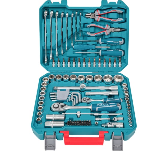 Изображение товара Набор инструментов и аксессуаров 100 шт. TOTAL THKTHP21006