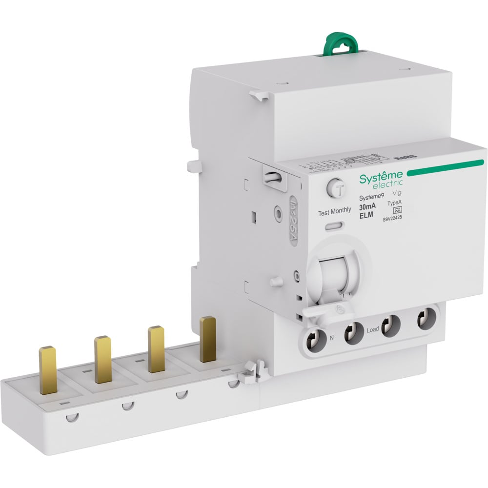 Изображение товара Блок дифференциального тока Systeme Electric Systeme9 25A 30мА IP20 для защиты электросетей