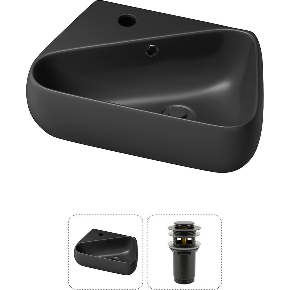 Изображение товара Wellsee 2 в 1 Lavinia Boho Водонапорная накладная или подвесная раковина 44x27 см