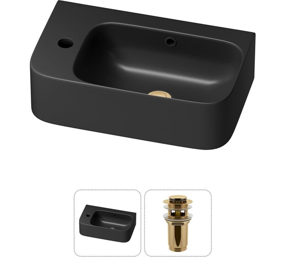 Изображение товара Комплект Wellsee 2 в 1 Lavinia Boho Bathroom Sink накладная/подвесная раковина 45x27 см 20216487R
