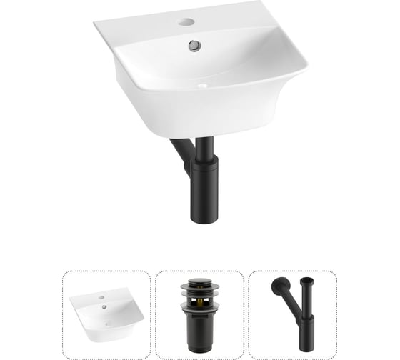 Изображение товара Комплект Wellsee 3 в 1 Lavinia Boho Bathroom Sink накладная/подвесная раковина 35x36 см 20216726R