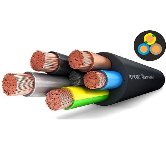 Изображение товара Силовой гибкий кабель Top cable H07RN-F 3x10 100 метров 3003010R100RU