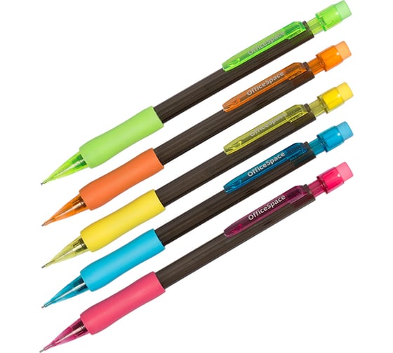Изображение товара Механический карандаш OfficeSpace 0.7 мм, с ластиком, ассорти XP820C_3620