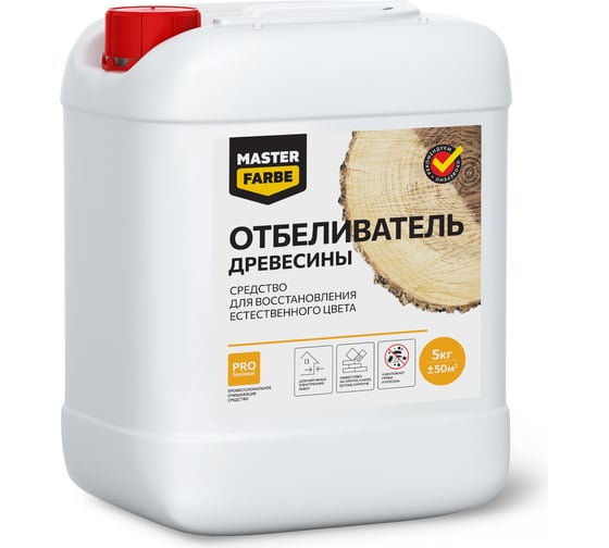 Изображение товара Отбеливатель древесины для восстановления естественного цвета и удаления синевы грибка плесени MASTERFARBE 5 кг 4631159427354