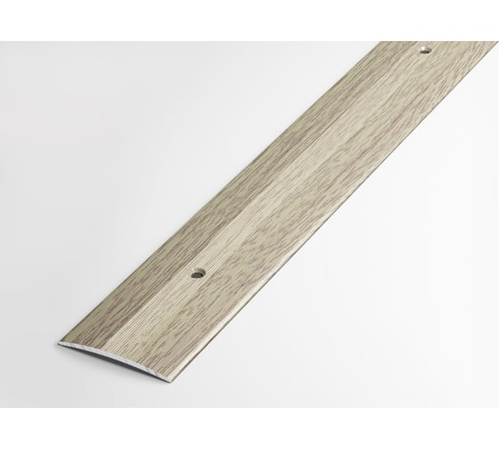 Изображение товара Порог прямой алюминиевый декоративный (37 мм, 1,8 м, Дуб беленый) ЛУКА 00000001464