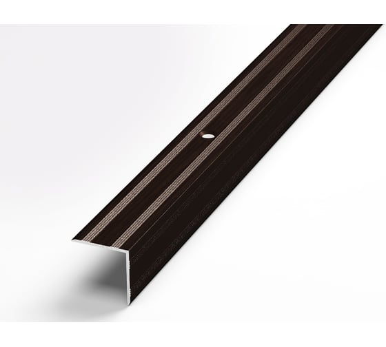 Изображение товара Порог угловой алюминиевый декоративный (20х20 мм, 1,8 м, Дуб венге) ЛУКА УТ000003217