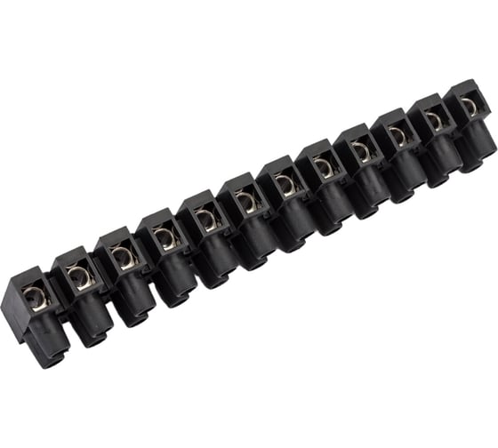 Изображение товара Клемник DKC, полипропилен, черный,12р,85С,450V, 57A,10мм.кв. 43412PL R 93495