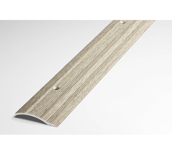 Изображение товара Порог разноуровневый алюминиевый декоративный (39,4 мм, 1,35 м, Дуб беленый) ЛУКА УТ000000031