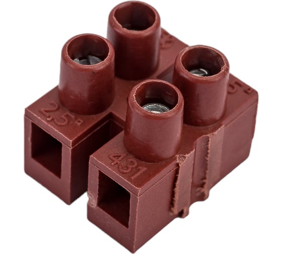 Изображение товара Клемник DKC Фибергласс, 2р, 150 град., 450V, 24А, 2,5мм.кв. 1шт 43102FVr