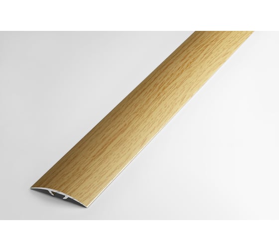 Изображение товара Порог прямой скрытый алюминиевый декоративный (35 мм, 1,8 м, Дуб светлый) ЛУКА 00000002022
