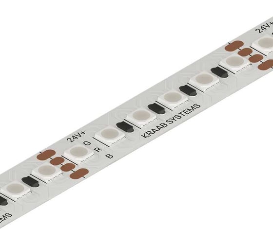 Изображение товара Светодиодная лента KRAAB PIXIE RGB 3838-144 24В 14.4Вт 10мм 5м/упаковка 27.103.1