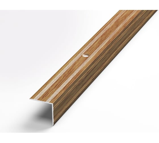 Изображение товара Порог угловой алюминиевый декоративный (20х20 мм, 1,8 м, Дуб универсальный) ЛУКА 00000001439