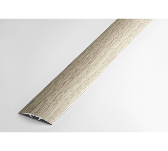 Изображение товара Порог прямой скрытый алюминиевый декоративный (35 мм, 1,8 м, Дуб беленый) ЛУКА 00000002788