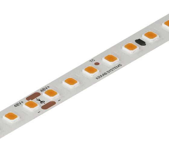 Изображение товара Светодиодная лента KRAAB PIXIE SMD 2835-140 48В 5Вт 4000К CRI92 8мм 5м/упаковка 27.101.3
