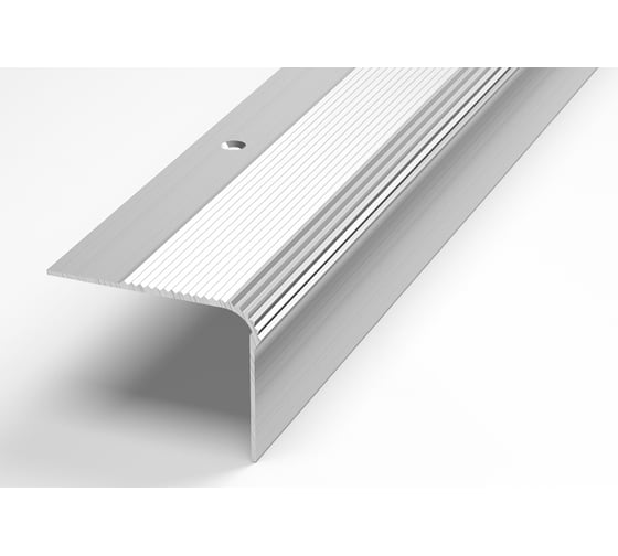 Изображение товара Порог угловой алюминиевый (54х41,8 мм, 2,7 м, Без окраса) ЛУКА 00000002647