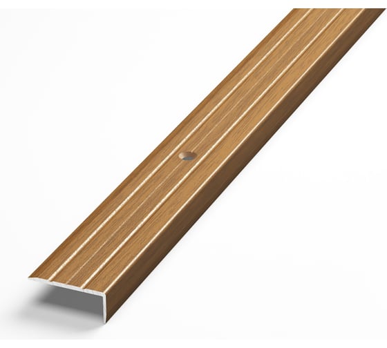 Изображение товара Порог угловой алюминиевый декоративный (24х10 мм, 1,8 м, Орех) ЛУКА 00000002409