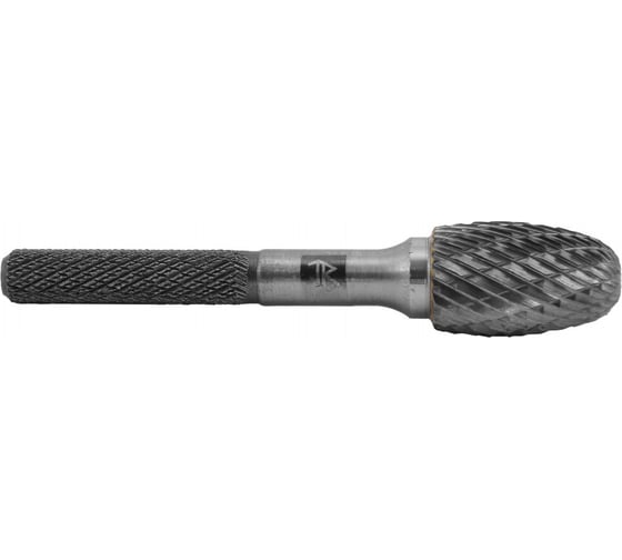 Изображение товара Бор-фреза твердосплавная овальная Thorvik TRRBE10160661-2 тип E, 10 мм, двойная насечка, в боксе 057019