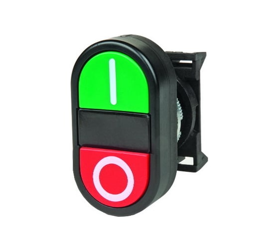 Изображение товара Кнопка DKC двойная, плоская,черная ABFTM 46851