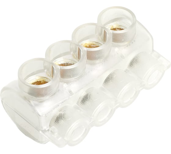 Изображение товара Клемма 4-х контактная для подключения сетей уличного освещения STEKKER KE10.504 (Al10-50/Cu2,5-35), LD611-4 50215