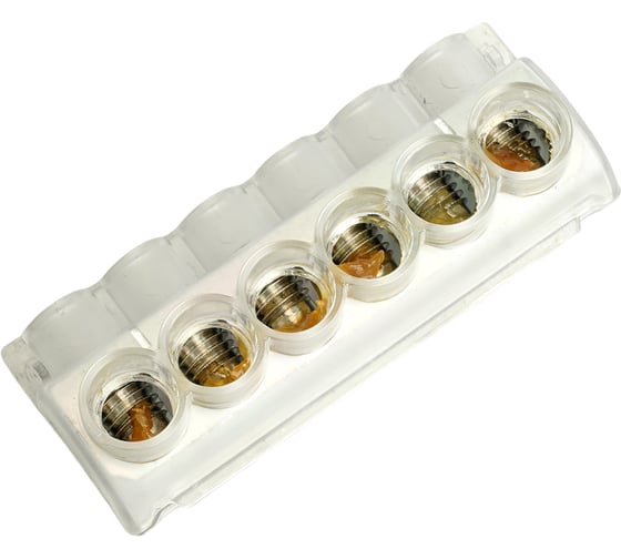 Изображение товара Клемма 6-ти контактная для подключения сетей уличного освещения STEKKER KE10.506 (Al10-50/Cu2,5-35), LD611-6 50216