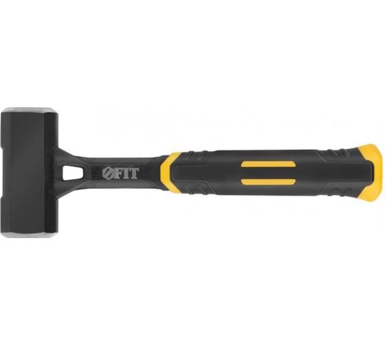 Изображение товара Кувалда кованая цельнометаллическая FIT пластиковая прорезиненная ручка 1 кг 45270
