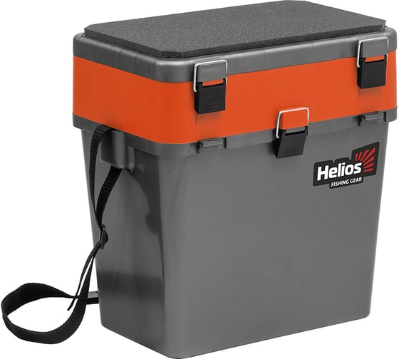 Изображение товара Helios Ящик рыболовный зимний серый/оранжевый HS-IB-19-GO 00000276343