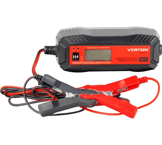 Изображение товара Зарядное устройство VERTON Energy ЗУ-5 100 Вт, 6/12 В, 1.2-120 Ач, LCD 01.5985.5986 01.5985.5968