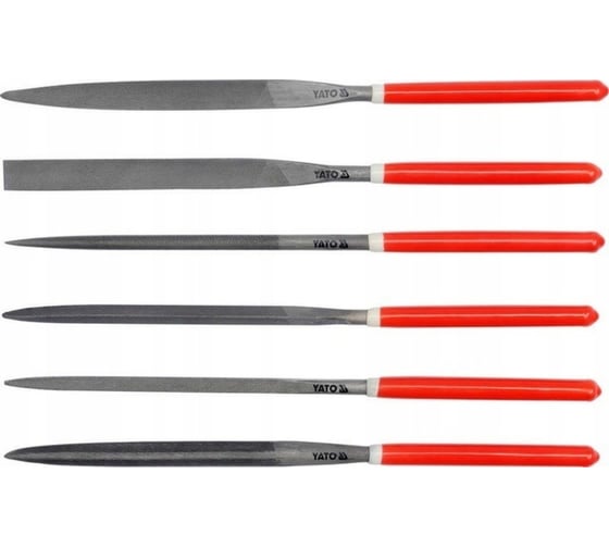 Изображение товара Набор надфилей YATO 180x85мм 6пр YT-6162 37146162 092 1