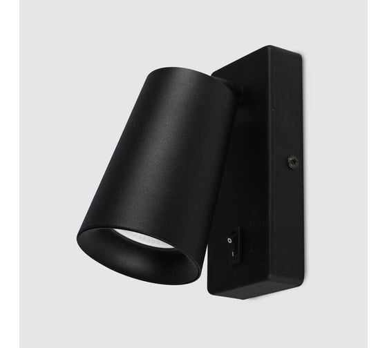 Изображение товара Светильник (бра) накладной General Lighting Systems Радиант с выключателем на корпусе D70х110мм WL-GU10-M-IP20 662003