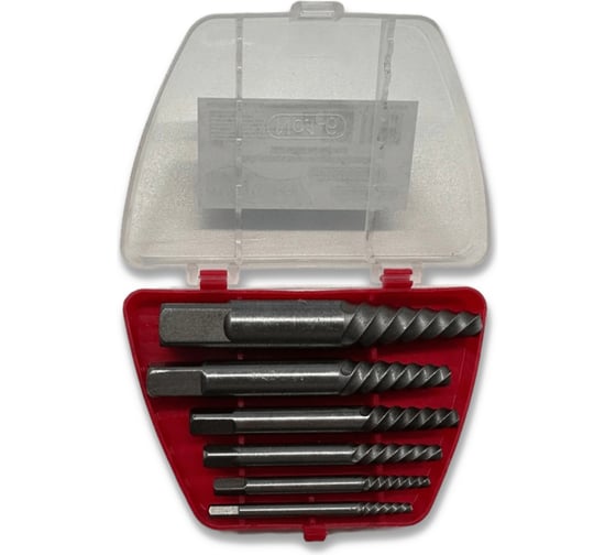 Изображение товара Набор экстракторов Turbosky с крупной резьбой BTE-6 (6шт) 636