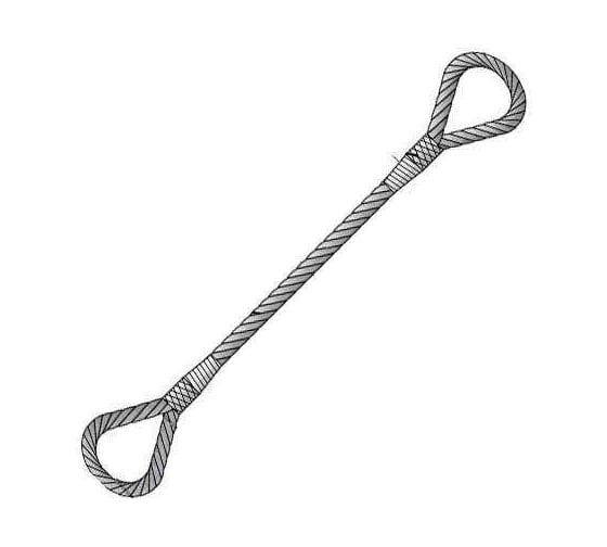 Изображение товара Строп канатный Надежный Premium УСК1-2/1000 2 т 1 м втулка nр42846