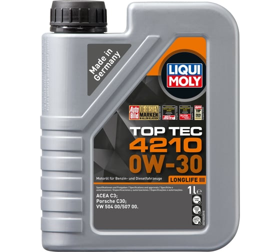 Изображение товара НС-синтетическое моторное масло LIQUI MOLY Top Tec 4210 0W-30 C3, 1л 21604