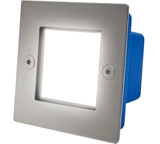Изображение товара Светодиодный светильник для подсветки лестниц General Lighting Systems 70х70х55мм GSTL-S1-3BT-5K, 3Вт, 5000К, 280Лм 460107