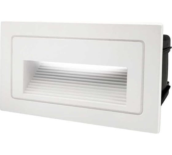 Изображение товара Светодиодный светильник для подсветки лестниц General Lighting Systems 100х58х63мм GSTL-S1-3BT-5K, 3Вт, 5000К, 350Лм 460119