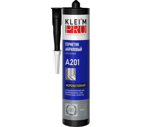 Изображение товара Герметик акриловый морозостойкий эластичный KLEI`MPRO А201, серый,300м 5037