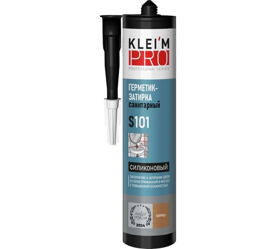 Изображение товара Герметик-затирка силиконовый санитарный KLEI`MPRO S101, лакрица, 300мл 5030