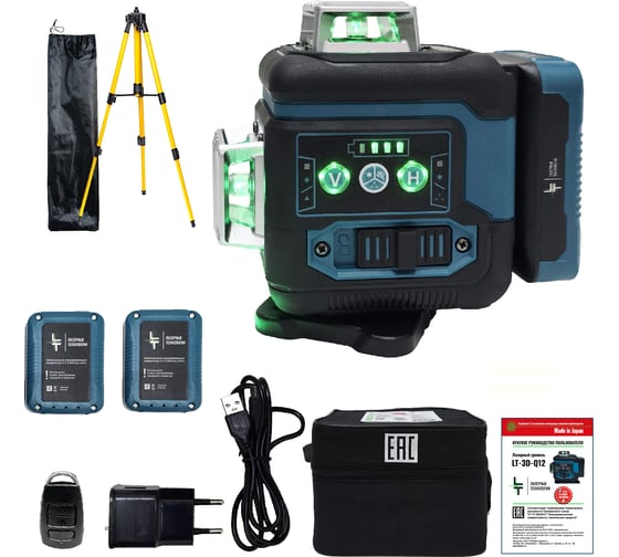 Изображение товара Профессиональный лазерный уровень LT L12-360Q + тренога 1.6м L12-360Q/1.6м