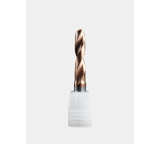 Изображение товара Сверло твердосплавное ц/х РОСИНСТРУМЕНТ 12.5x14x60x107 3D без подачи СОЖ TiSiN 31251460107