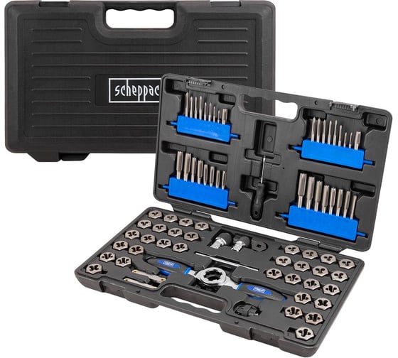 Изображение товара Набор метчиков и плашек Scheppach 76 предметов Sch-M076-3(64505)