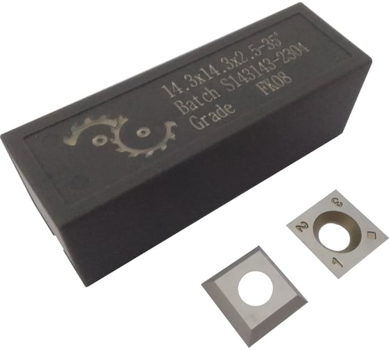 Изображение товара Нож сменный FHONK твердосплавный 14.3x14.3x2.5 HW D=6,2/35 (упаковка 10шт) 14314325FK08-10