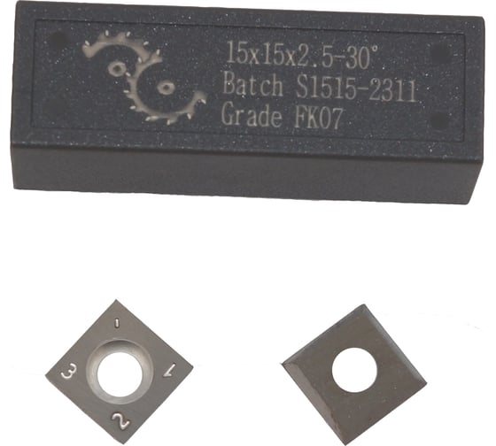 Изображение товара Нож сменный FHONK квадратный твердосплавный 15x15x2.5 30º HW (упаковка 10шт) 151525/30FK07-10