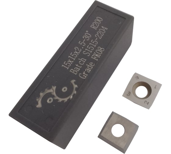 Изображение товара Нож сменный FHONK квадратный твердосплавный 15x15x2.5 R200 HW 4R0.5 (упаковка 10шт) 151525R2004R05FK08-10