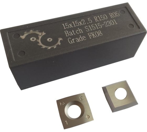 Изображение товара Нож сменный FHONK квадратный твердосплавный 15x15x2.5 -30 R150 HW 4R0.5 (упаковка 10шт) 151525R1504R05FK08-10