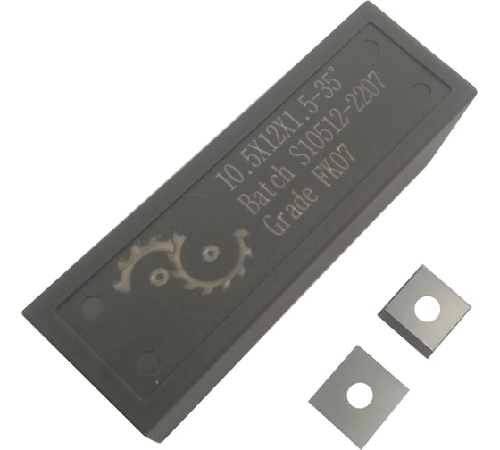 Изображение товара Нож сменный FHONK твердосплавный 10.5x12x1.5 HW 35 Z=2 (упаковка 10шт) 1051215FK07-10