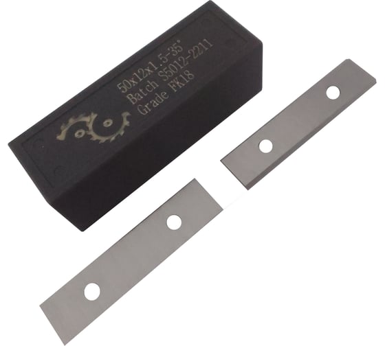 Изображение товара Нож сменный FHONK твердосплавный 50x12x1.5 стандарт HW 35º Z=2 NR (упаковка 10шт) 501215FK18-10