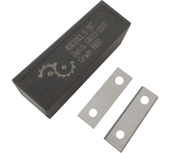 Изображение товара Нож сменный FHONK твердосплавный 40x12x1.5 стандарт HW 35º Z=2 NR (упаковка 10шт) 401215FK07-10