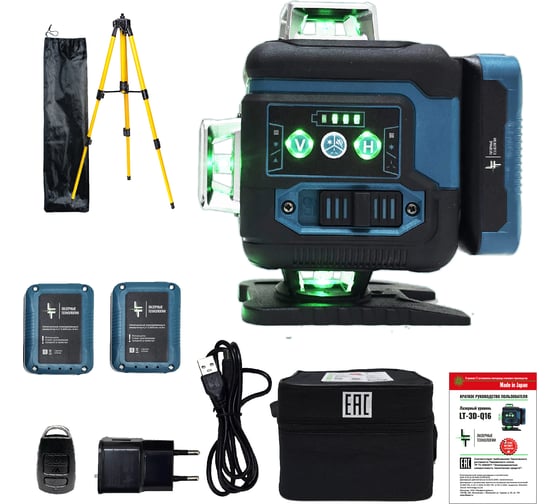 Изображение товара Профессиональный лазерный уровень LT  L16-360Q + тренога 1.6м L16-360Q/1.6м