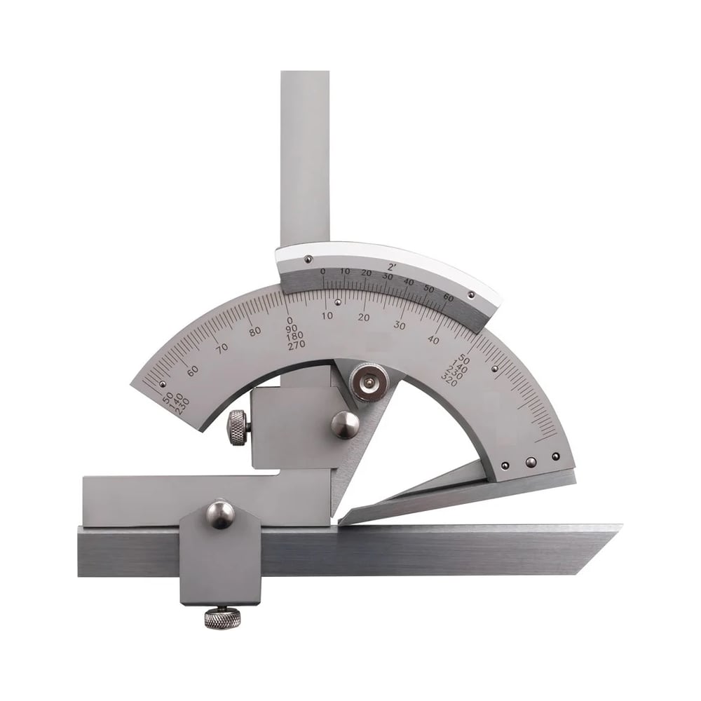 Изображение товара Угломер SOVIS УМ-127 мод 1005 с нониусом, профессиональный инструммет для точного измерения углов
