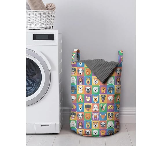 Изображение товара Корзина для хранения вещей JoyArty  Милый собачий отряд 35x50 см  gaba_378578_M