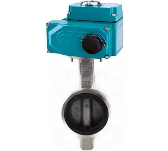 Изображение товара Затвор DN.ru 316-316-VITON-2W-Fb Ду80 Ру16, 1/4-оборотный электропривод QT2-020 24В D050-70568